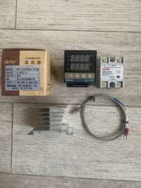 Терморегулятор пид контроллер REX-C100, SSR 40a + термопара 2м