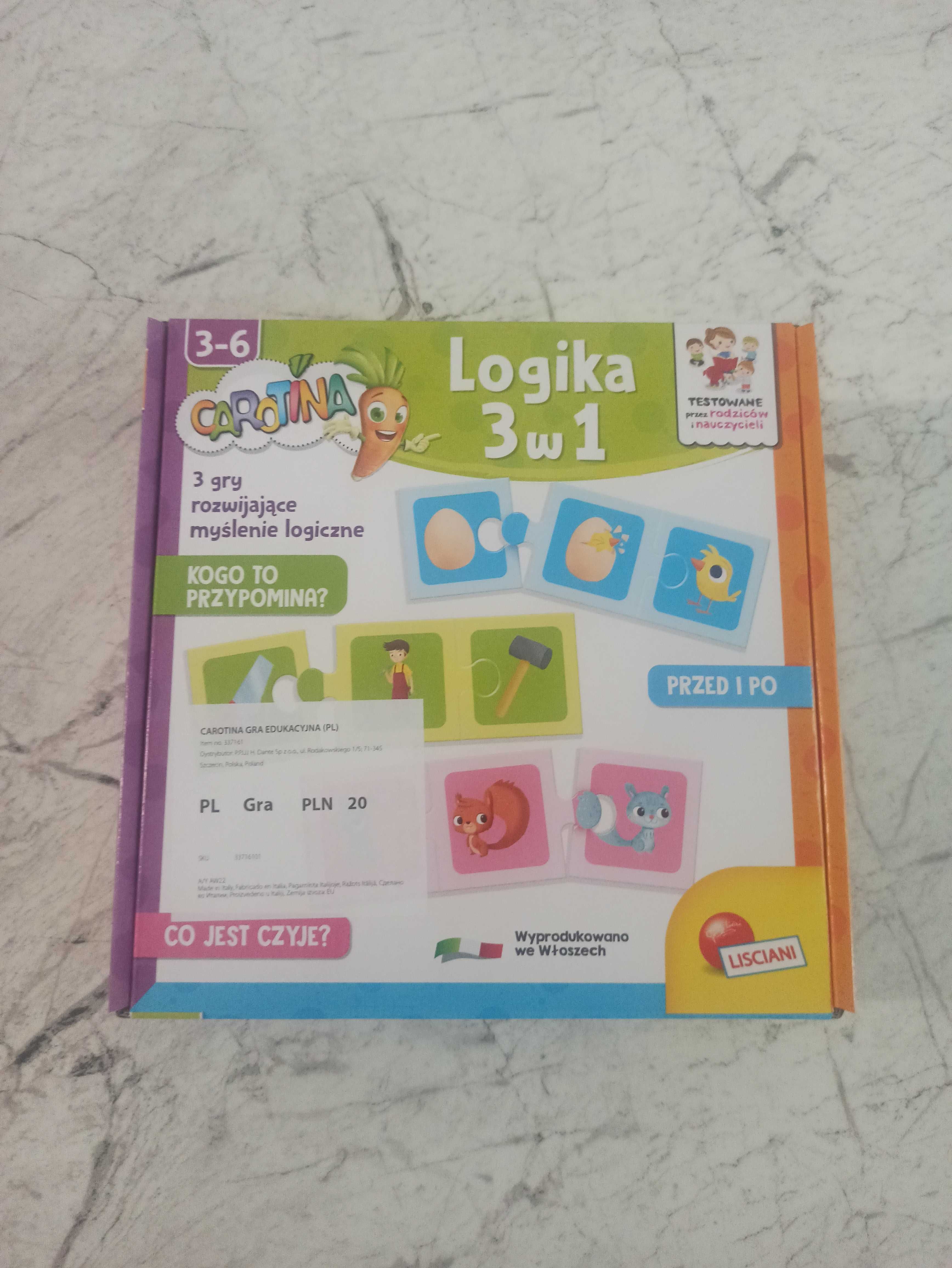 Logika 3w1 - gra dla 3-6latka