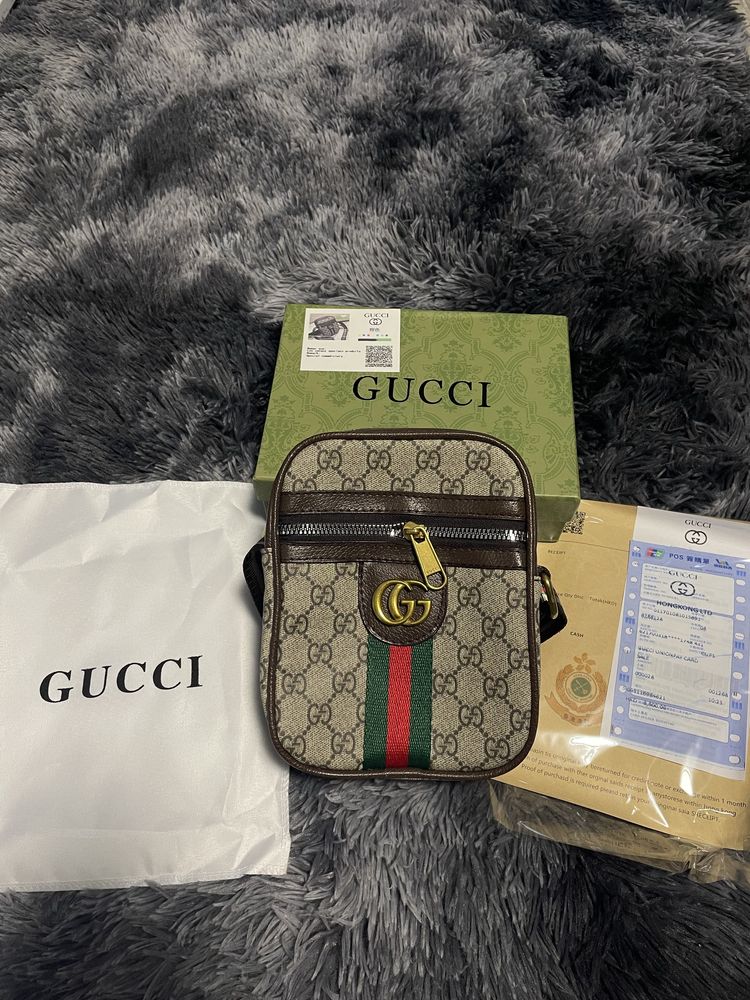 Мужская сумка барсетка портмоне gucci