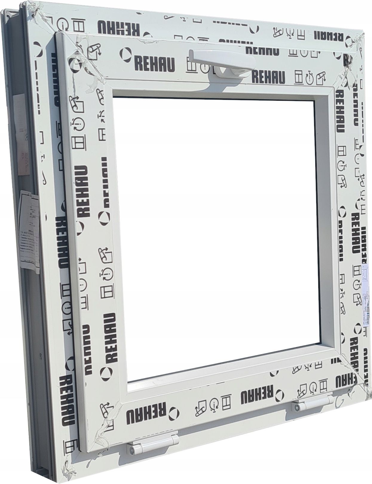 OKNA KacprzaK OKNO PCV 565x535 NOWE Białe 565x535