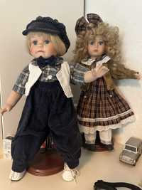 Продам фарворовые немецкие куклы мальчика и девочку