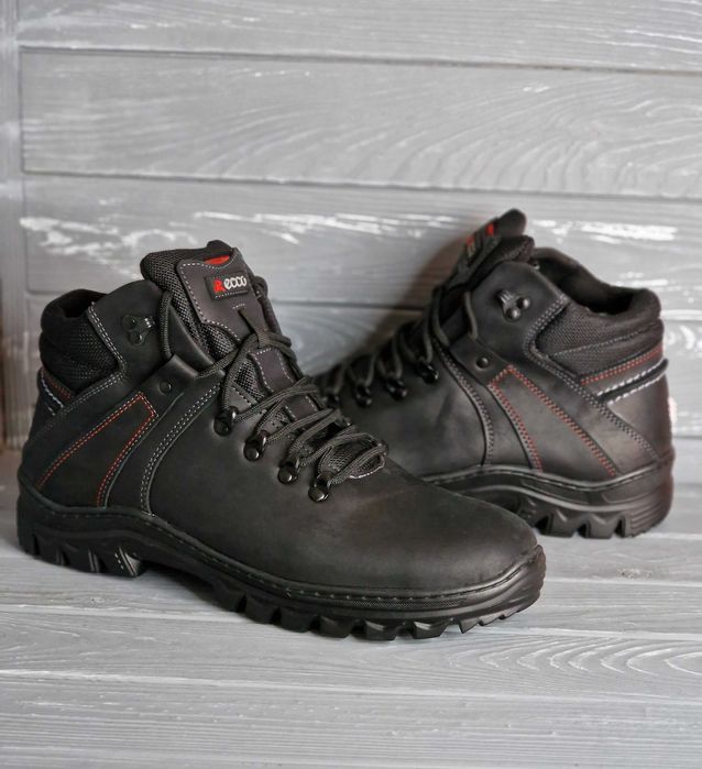 40-48рр!!! Кожаные мужские прошитые широкие зимние ботинки TM Ancord!!