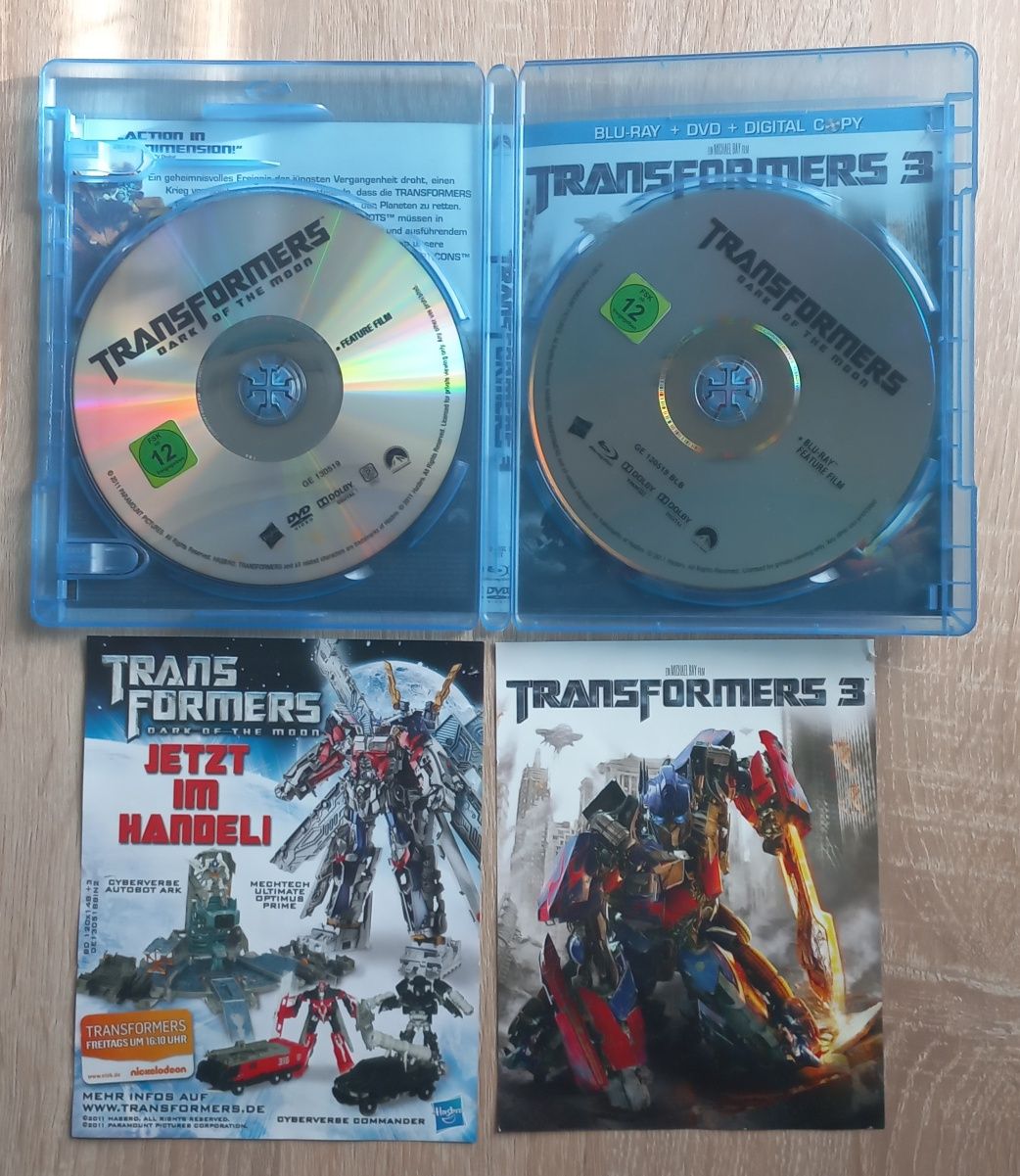 Трансформеры 3, DVD + Blu RAY. Немецкое издание.