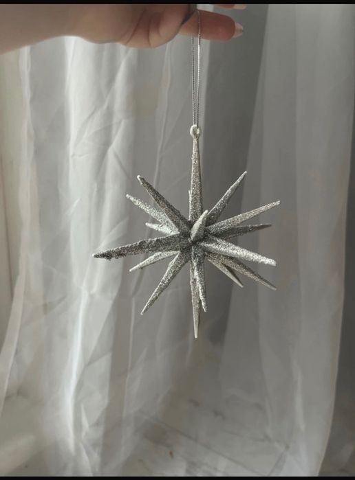 Ozdoba na choinkę, gwiazda, bombka. średnica 15 cm