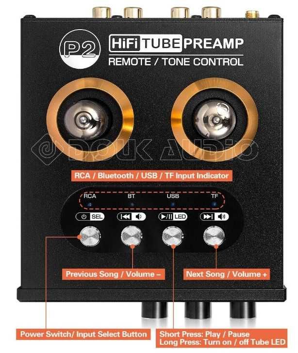 Wzmacniacz HiFI, słuchawkowy, przedwzmacniacz Nobosund Bluetooth 5.0
