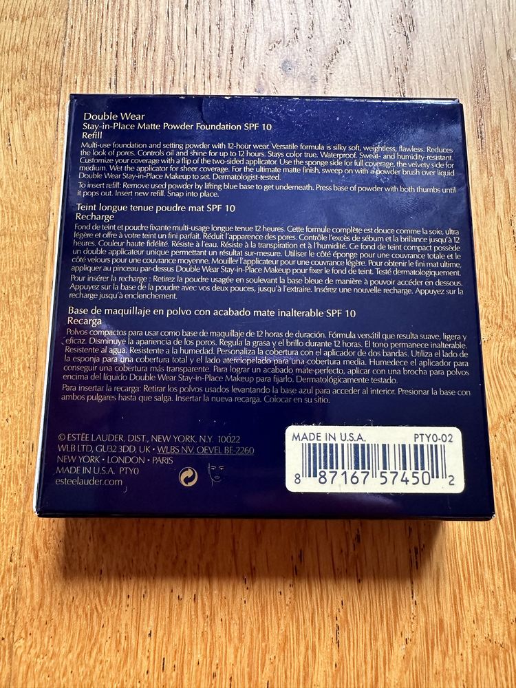 Estee Lauder double wear pale almond 2C2 refill puder
