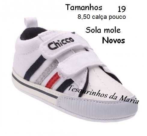 Calçado para bebé, vários modelos
novos, sola mole, valor de cada