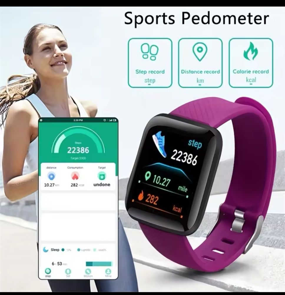 Smartwatch e - nowe ! kolory, czarny, fioletowy,czerwony, nowe tanio !