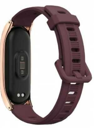 Pasek Opasek DUO tylko do XIAOMI MI BAND 7 Bordowa Rose Gold Zamienna