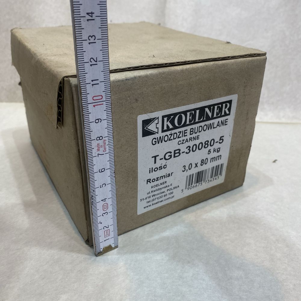 Gwoździe budowlane czarne 3,0x80 T-GB-30080 KOELNER