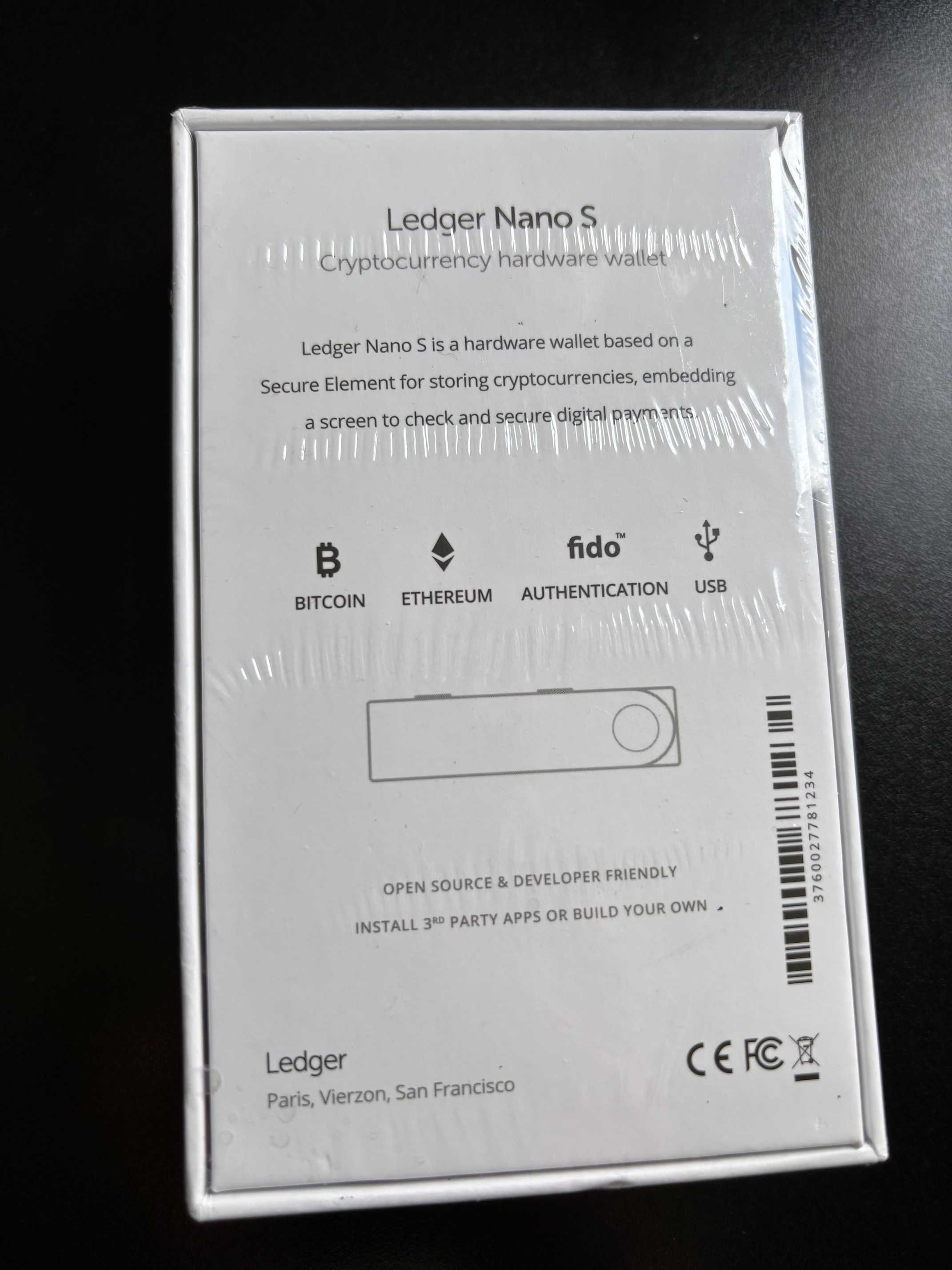 Portfel kryptowalut Ledger Nano S - zafoliowane opakowanie