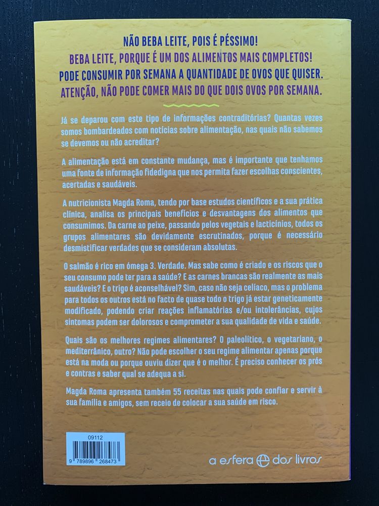 Livro “O Que Faz Bem e O Que Faz Mal” de Magda Roma