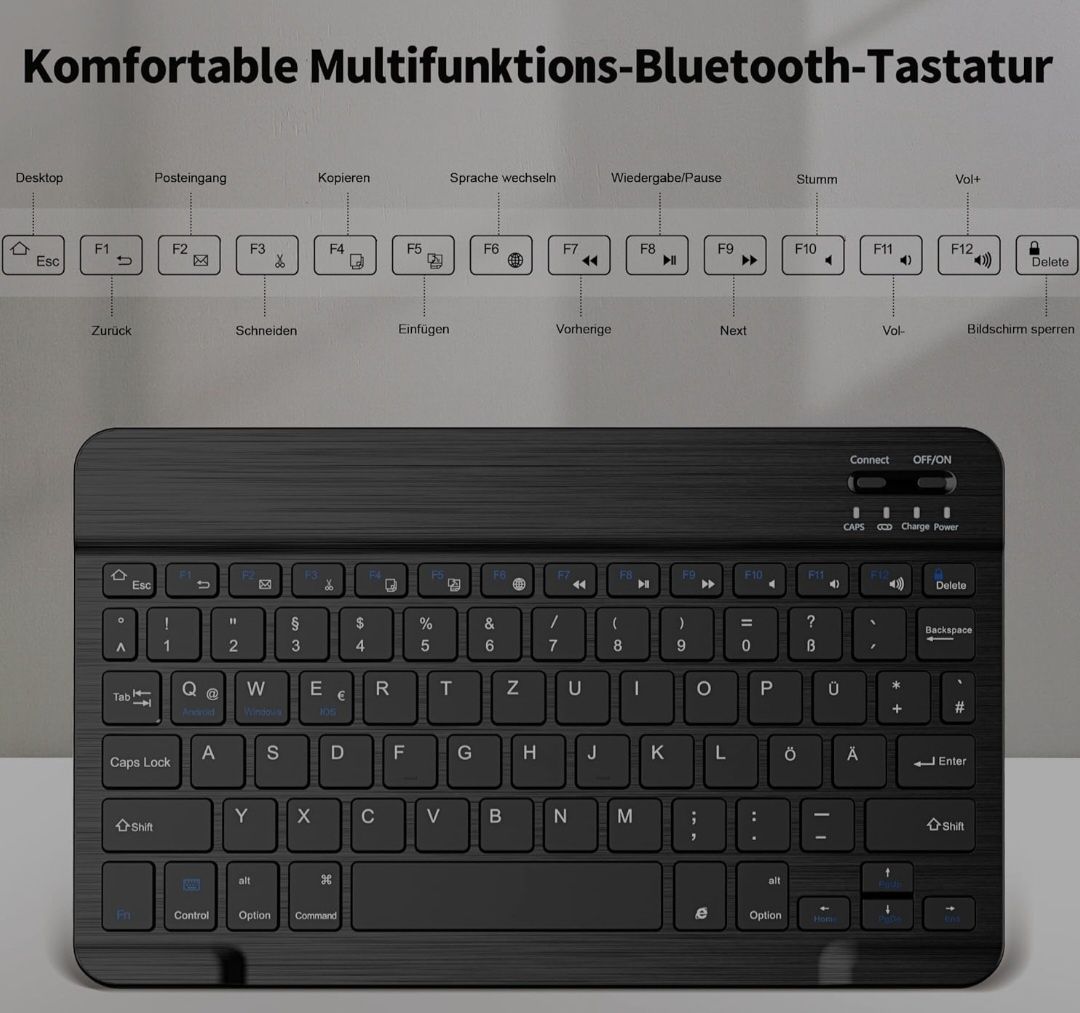 Klawiatura Bluetooth, bezprzewodowa