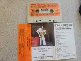 Kaseta MC Paul Simon In Concert Live Rhymin' 1974 Italy CBS