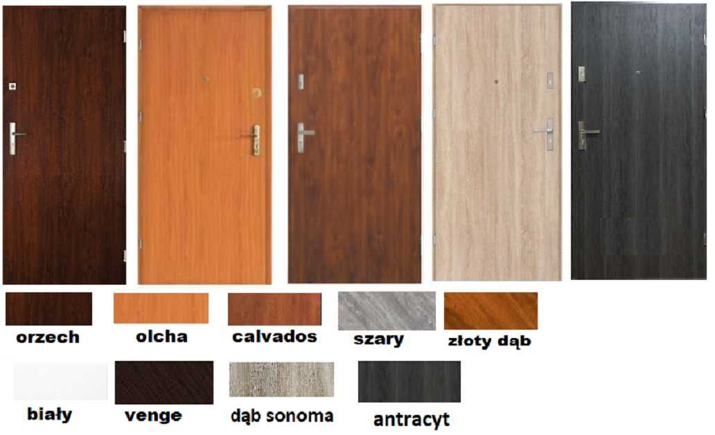 Drzwi wejściowe ZEWNĘTRZNE z montażem do mieszkania w bloku, domu