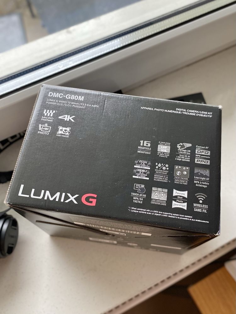Aparat Panasonic Lumix G80 + obiektyw Panasonic 25mm f/1.7