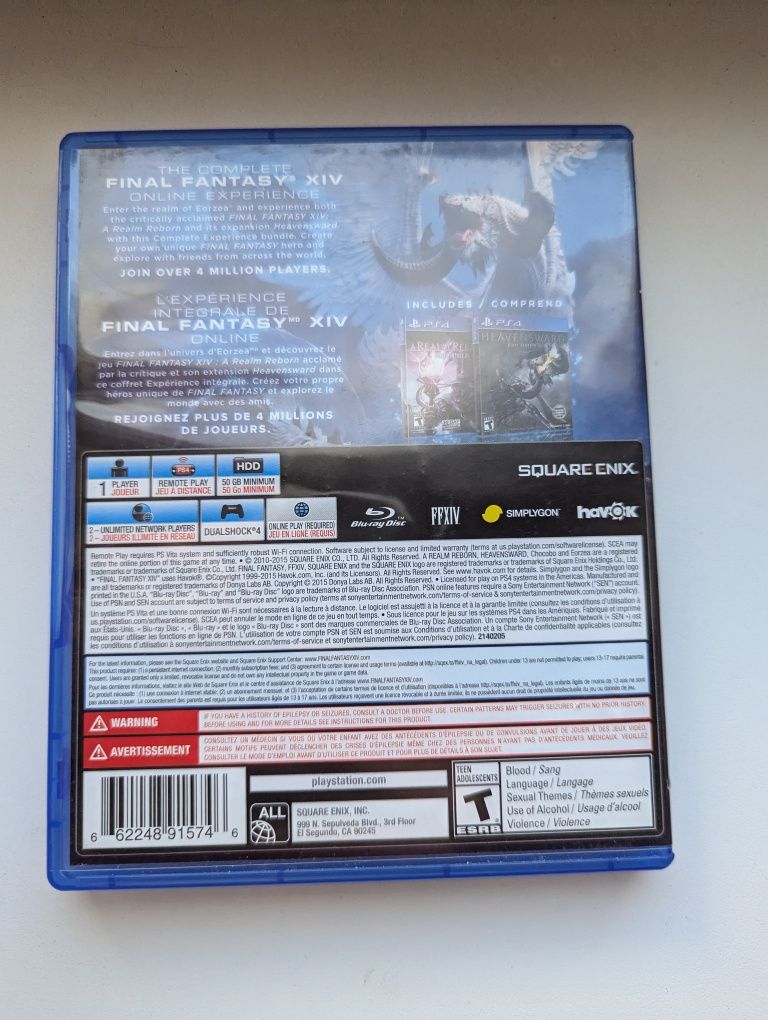 Final Fantasy 14 XlV ігри игры диски на PS4 PS5