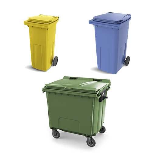Pojemnik, kubeł, kontener 120l, 240l, 1100l na śmieci odpady