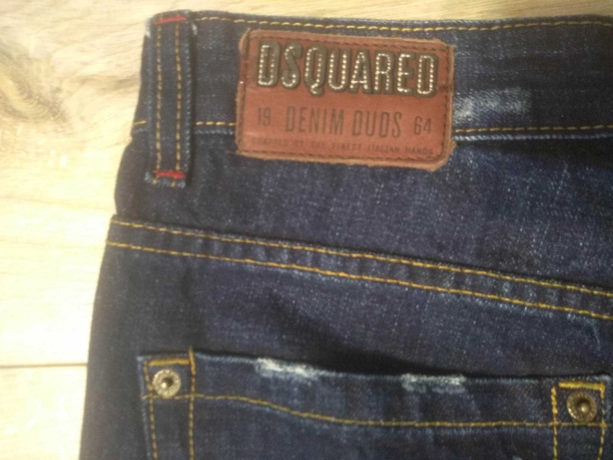 Dsquared spodnie jeansowe size 34 biodrówki