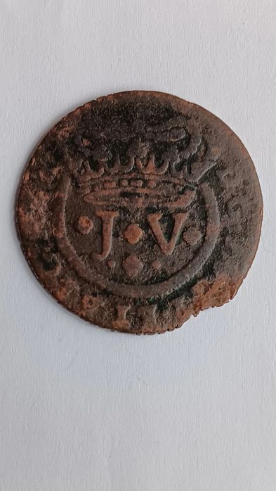 Moeda cobre de D.João V de 171....