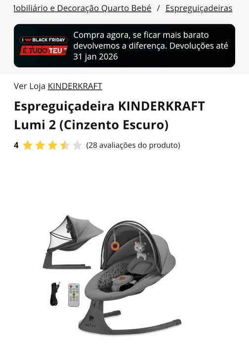 Espreguiçadeira bebe