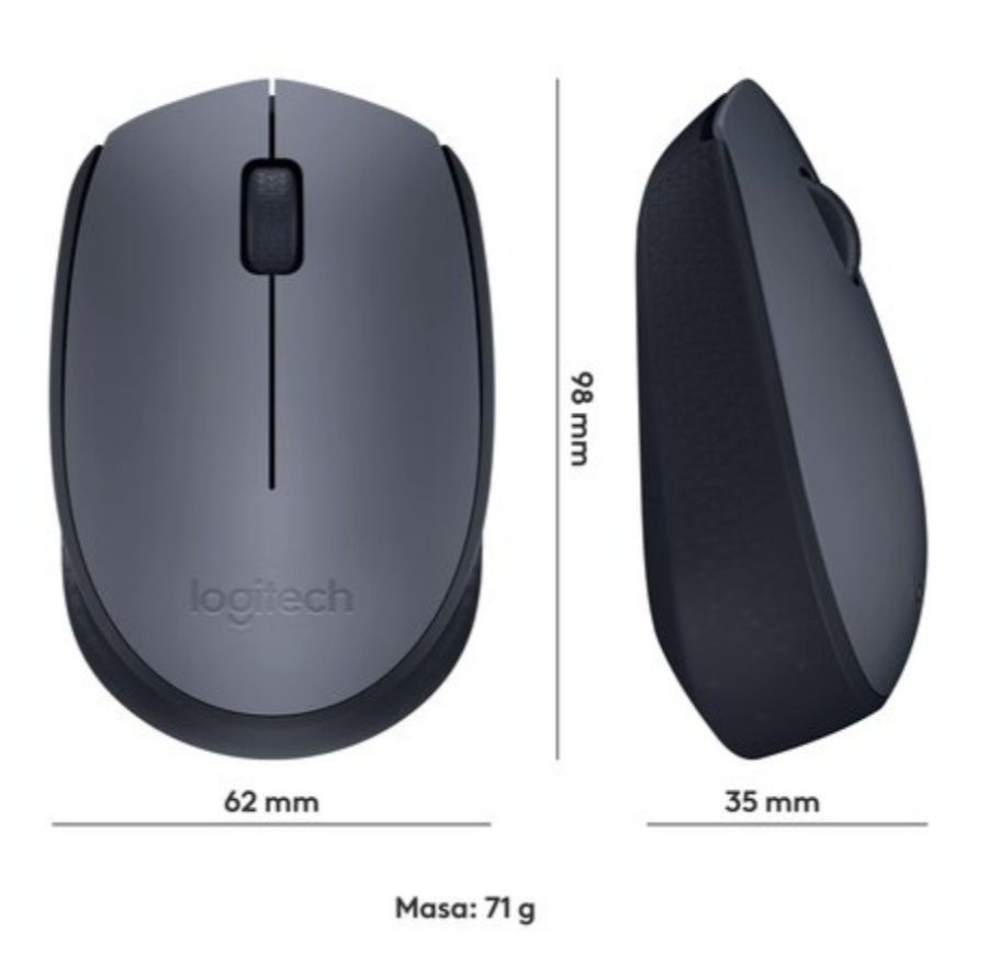 Na Lewara Bezprzewodowa mysz komputerowa Logitech M170