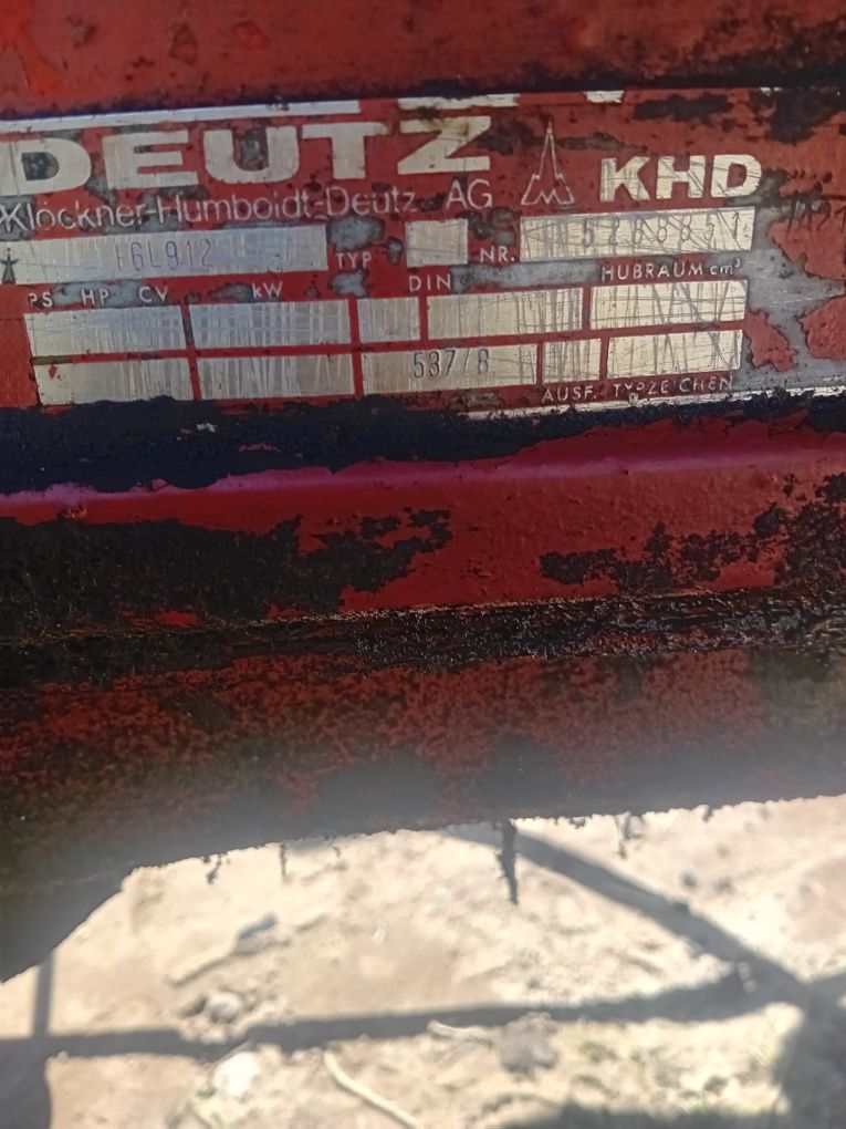 Silnik deutz f6l912 kombajn fahr