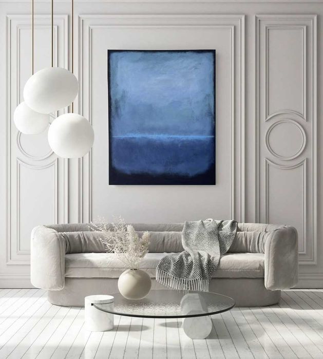 Obraz akrylowy 100x80 cm – Niebieskie Marzenie – Abstrakcja