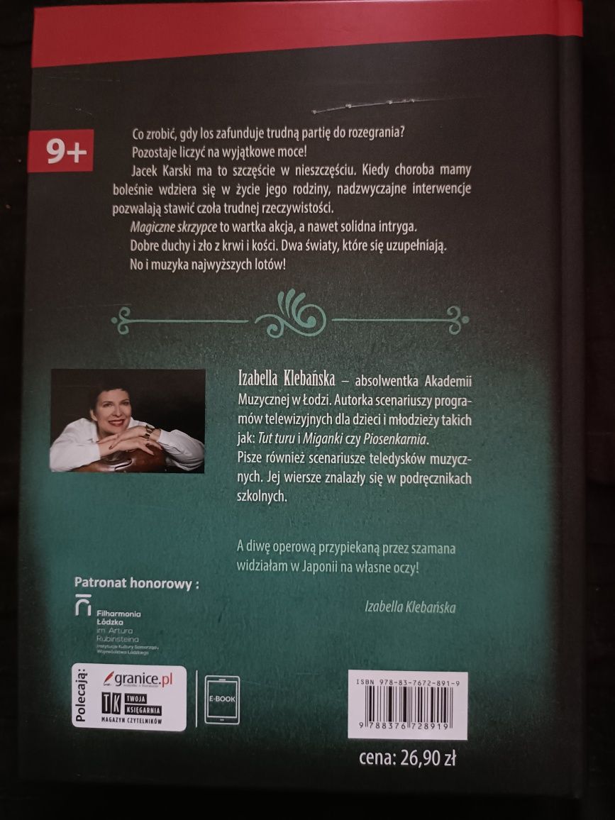 Magiczne Skrzypce-Izabela Klebańska - książka