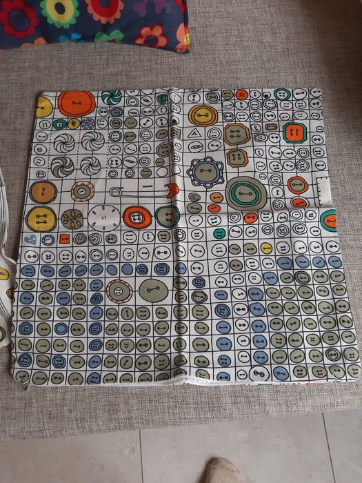 Poszewki ikea kolekcja poszewka boho guziki bawełna kropki vintage tkm