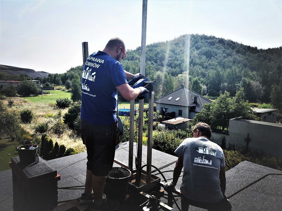 Naprawa komina frezowanie wkłady do komina rozwiert ceramika blacha