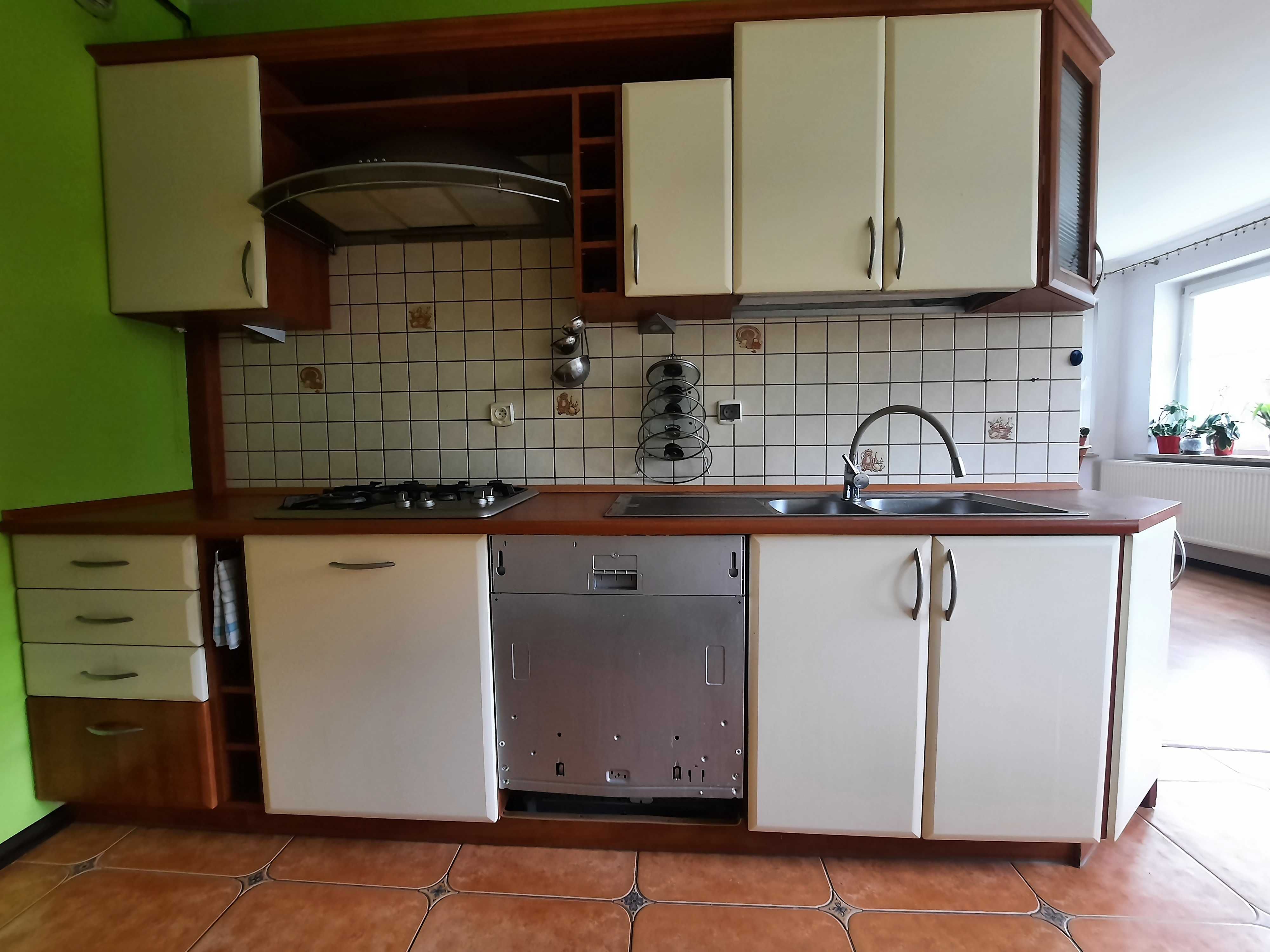 Meble kuchenne duży zestaw na dwie ściany