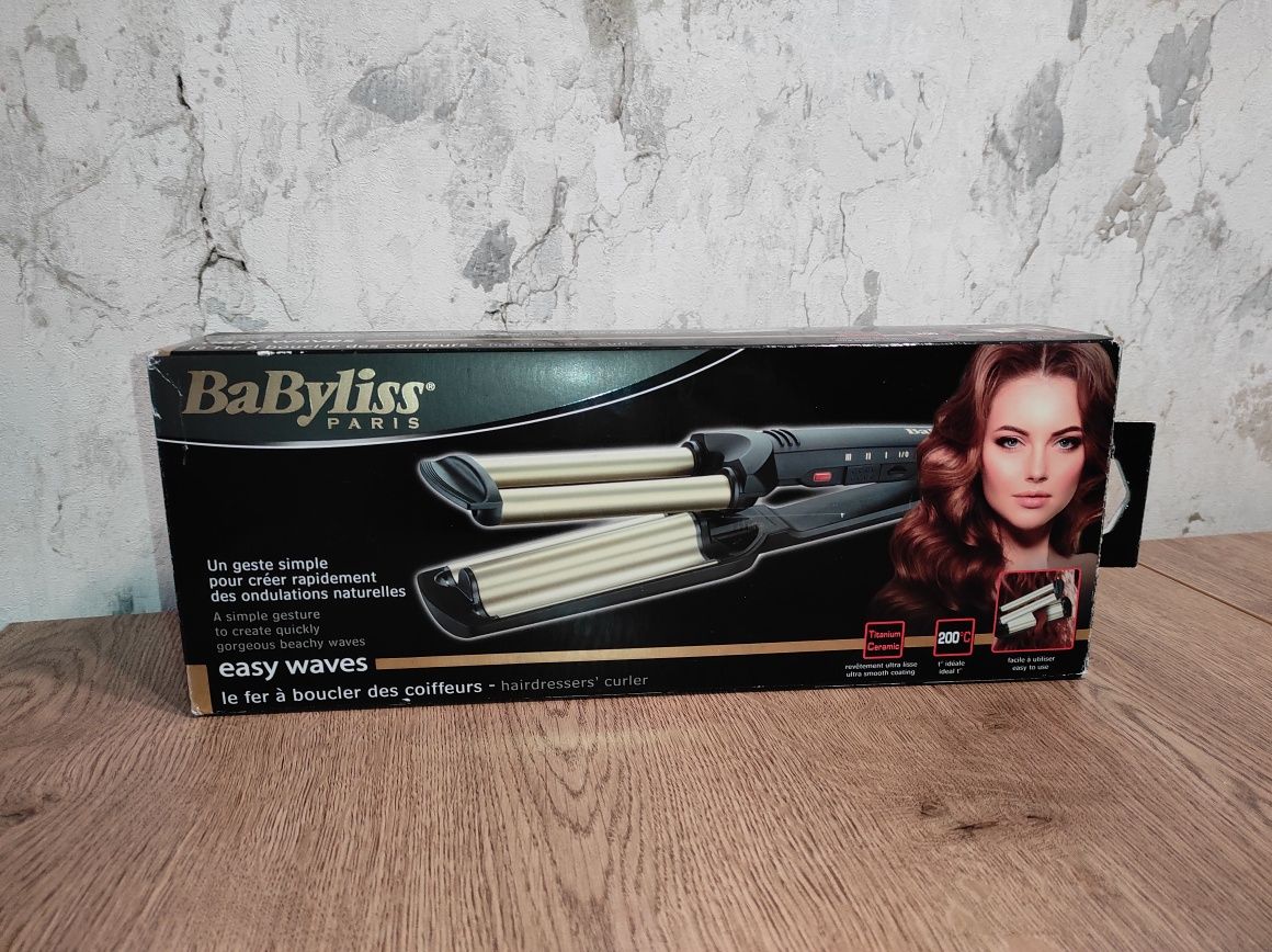 "Babyllise Curlers Easy Waves" потрійні щипці гофре