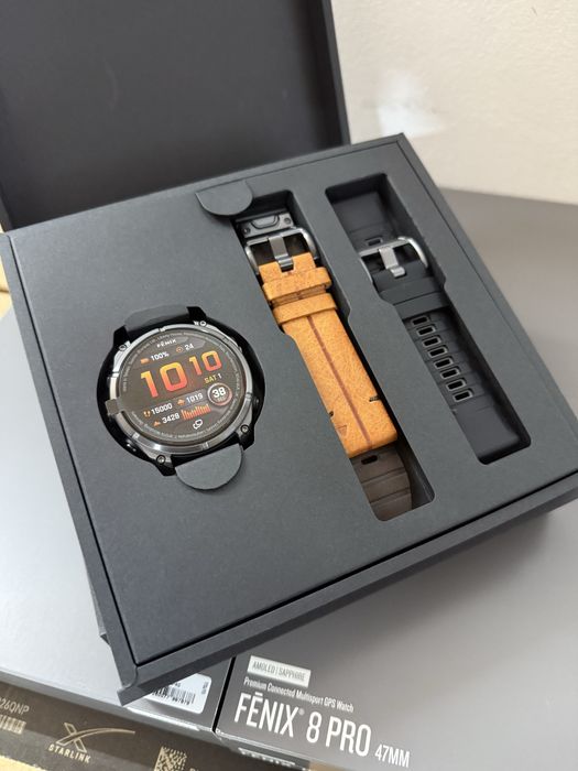 Годинник Garmin Fenix 8 Pro 47 mm AMOLED Sapphire Carbon grey Chest.LB