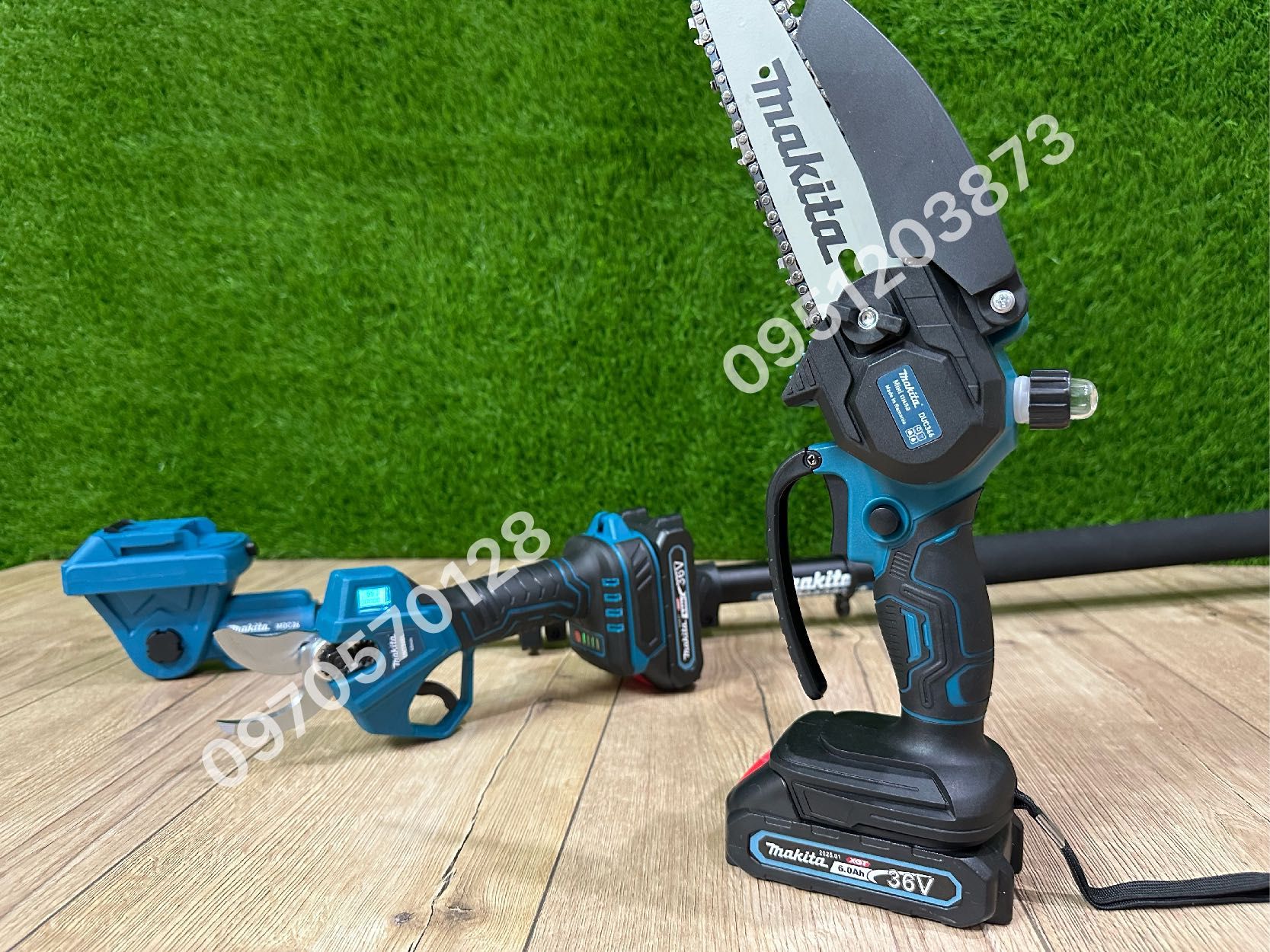 Набор 3/1 Makita Секатор DMT90BL Мини пилка DUC366 Удлинитель 36V 6Ah