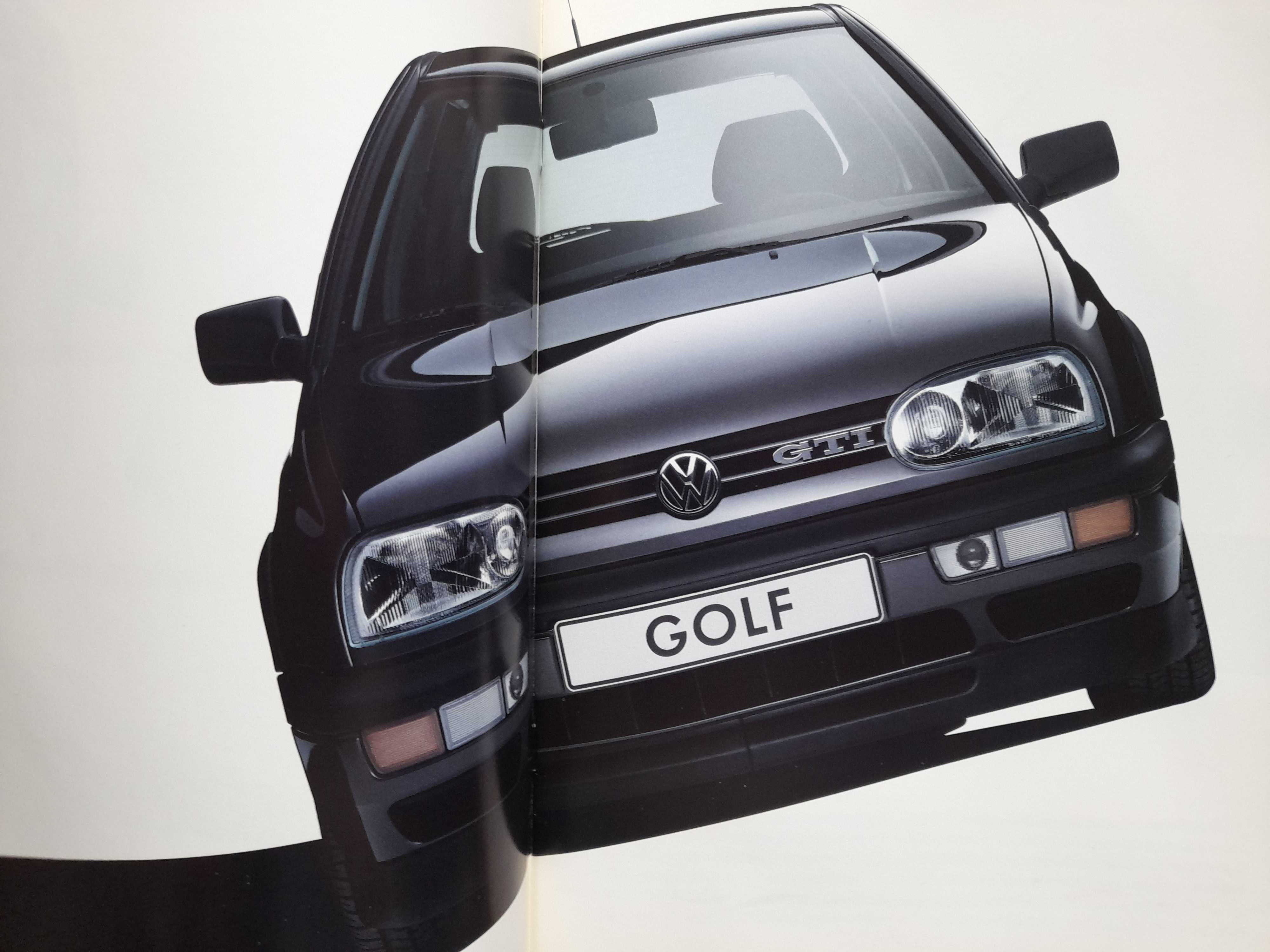 VOLKSWAGEN Golf GTI prospekt niemiecki rok 1991