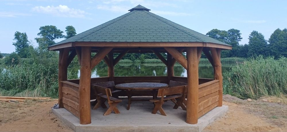 Altana ogrodowa.Altana.Altany.Altana z bali.