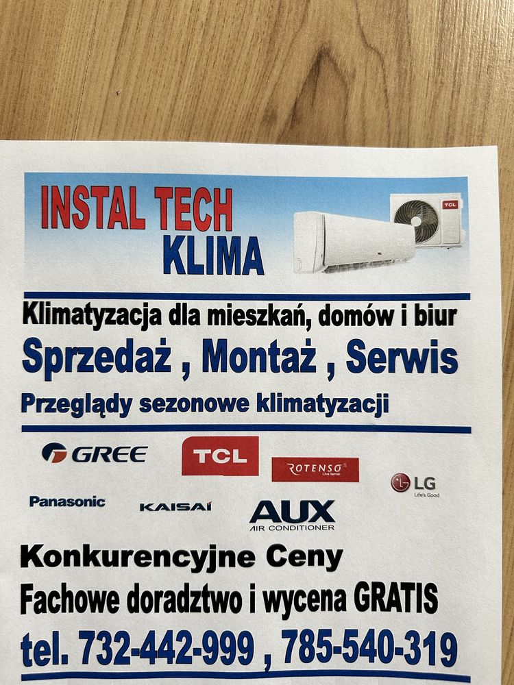 Klimatyzacja TCL Elit 3.5kw z grzaniem do -25 stopni z montażem