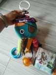 Zestaw gryzak Grzechotka do wózka tomy lamaze Kubuś Puchatek