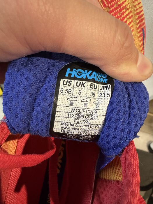 Hoka clifton 9 размер 38 (23,5см)