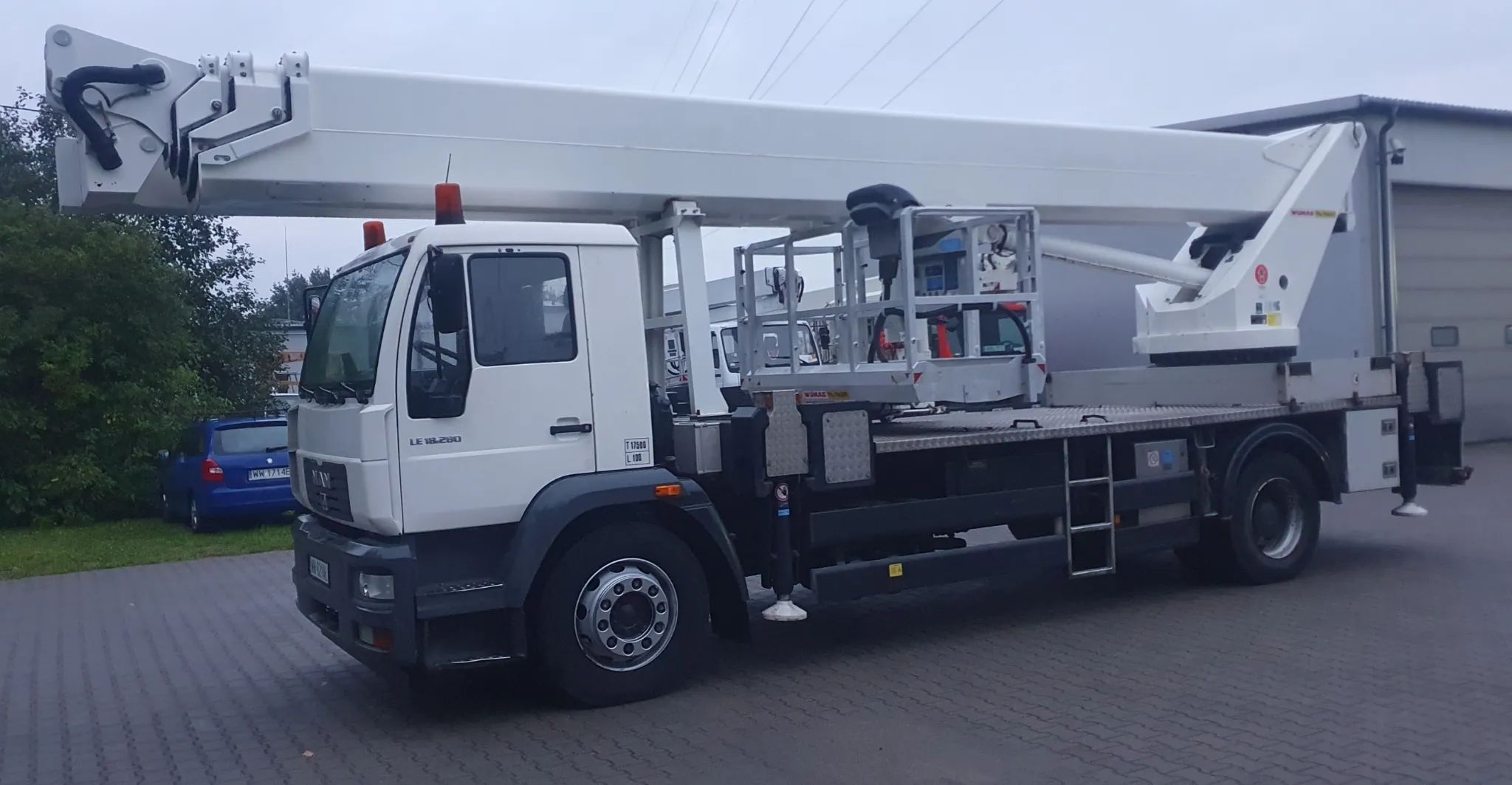 MAN LE 18.280 4x2 - Wumag WT 450 - Podnośnik 45m ZWYŻKA jak PALFINGER Ruthmann Multitel GSR - UDT zarejestrowany  45 m WUMAG Elevant Palfinger WT 450 Podnośnik koszowy zwyżka Ruthmann