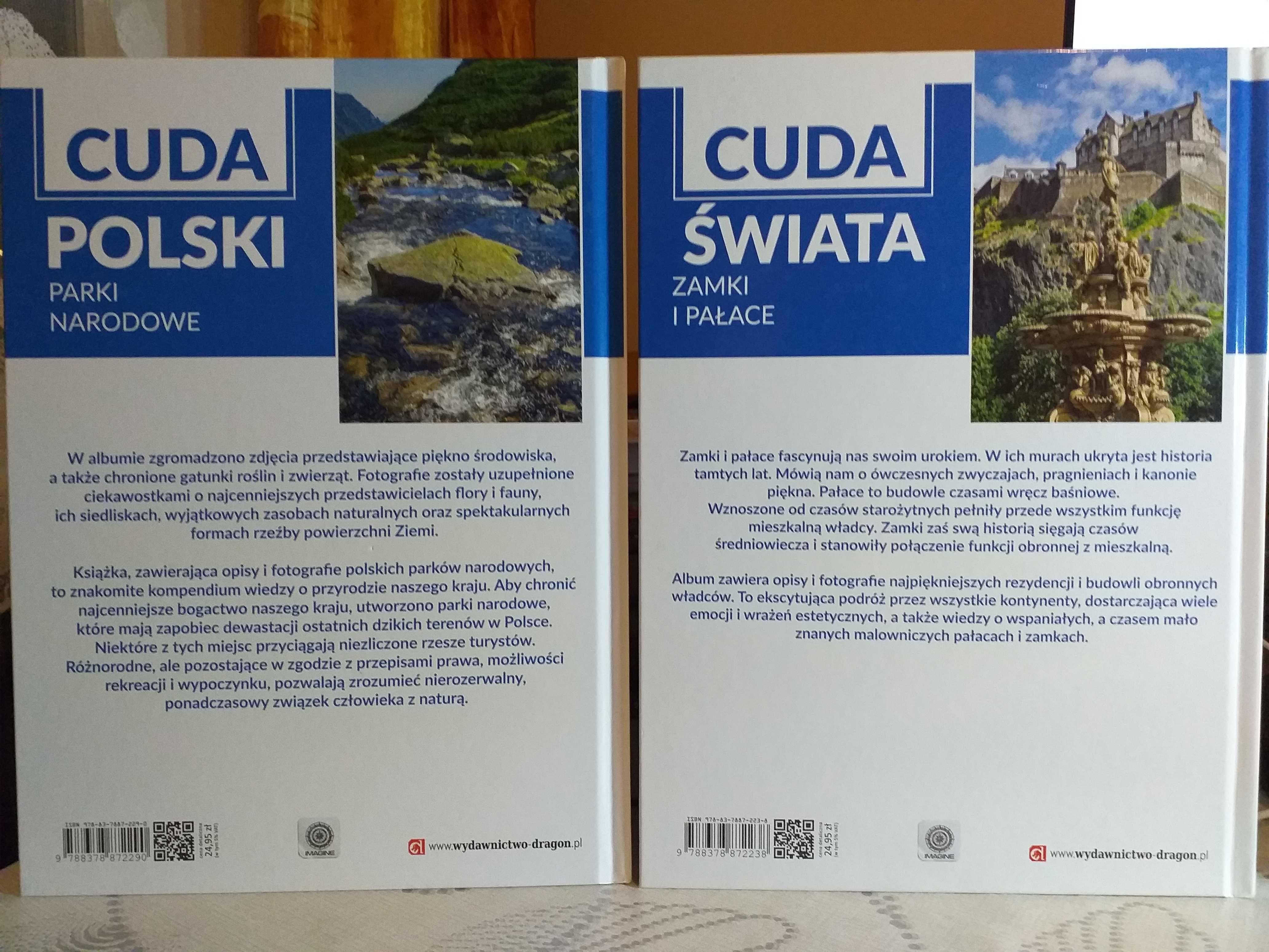 Książka " Cuda Polski" oraz "Cuda świata"