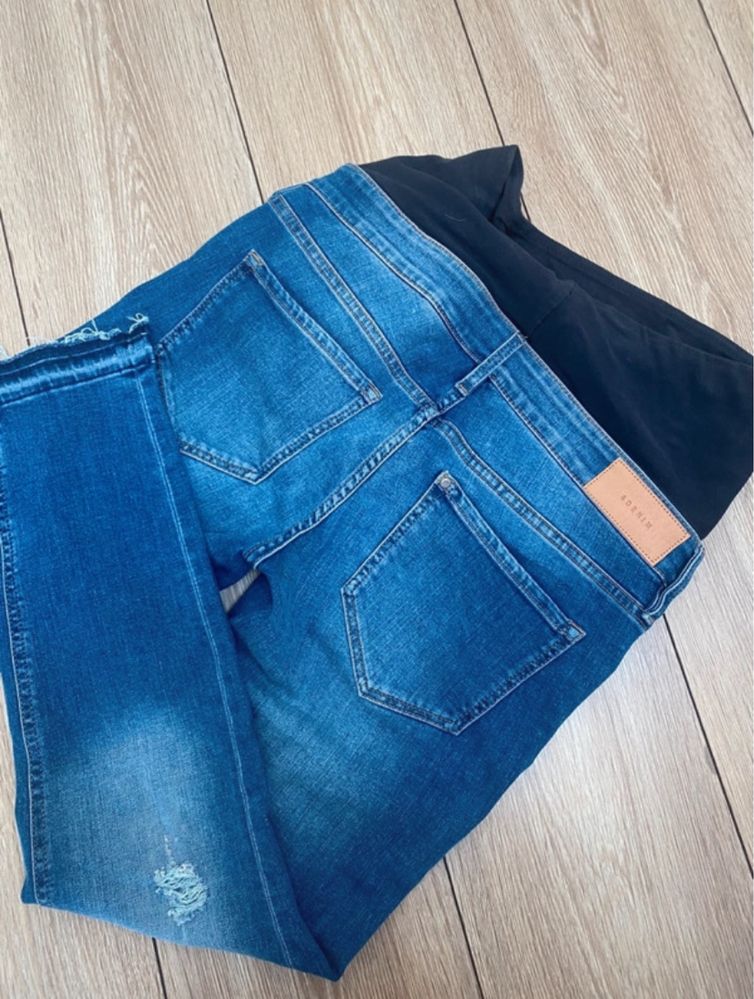 Spodnie jeansy ciążowe h&m