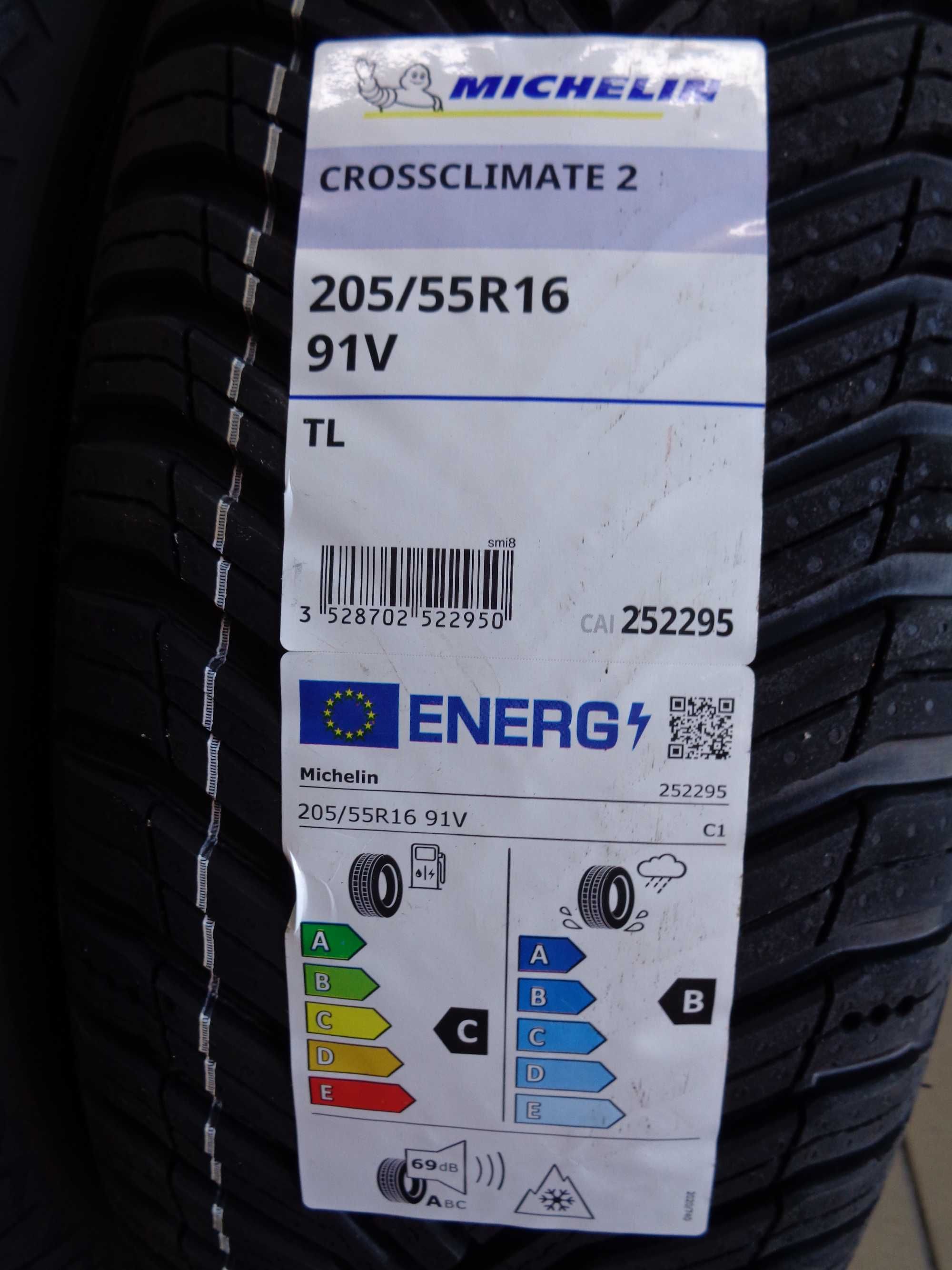 205/55R16 MICHELIN CrossClimate 2 , Nowe Opony Całoroczne , KL PREMIUM