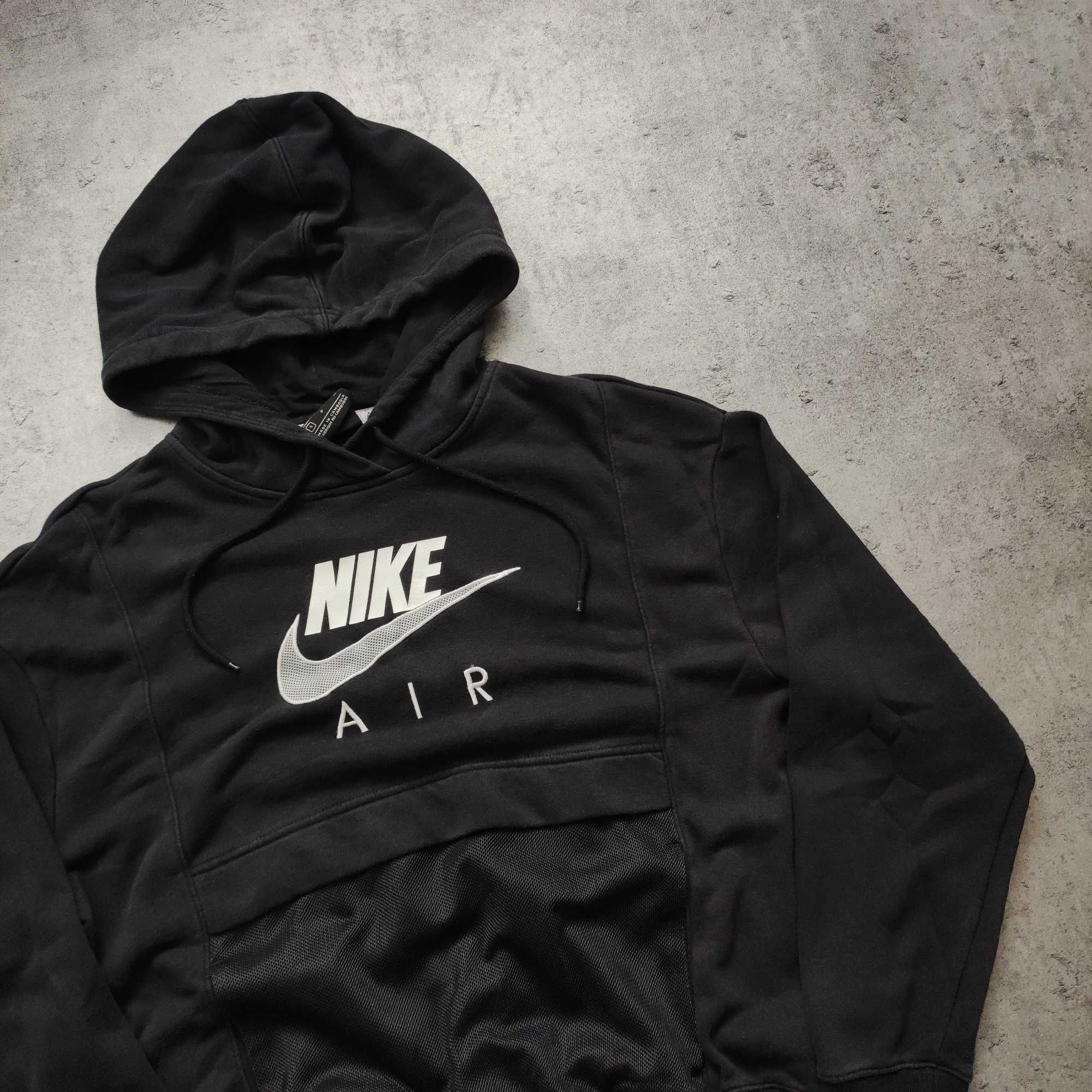 DAMSKA Bluza z Kapturem Czarna Hoodie Nike AIR MAX Kangurka Casual