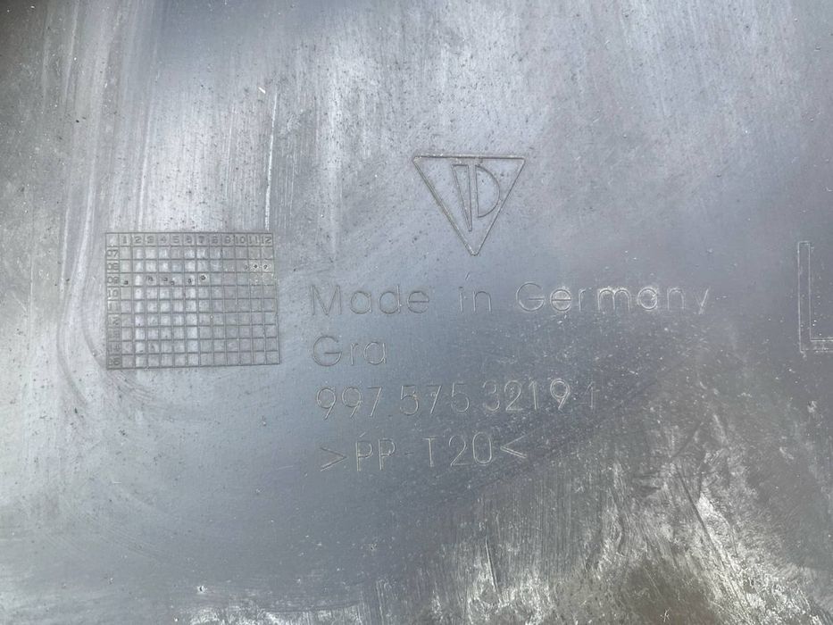 Porsche 911 997 gt3 повітряпровід радіатора 99757532191,99757532291