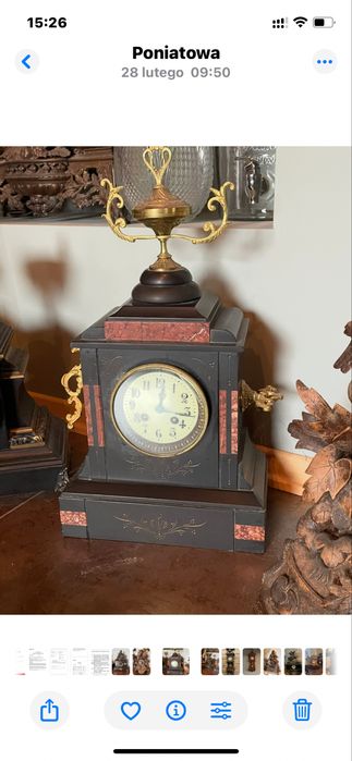 Zegary kominkowe antyk