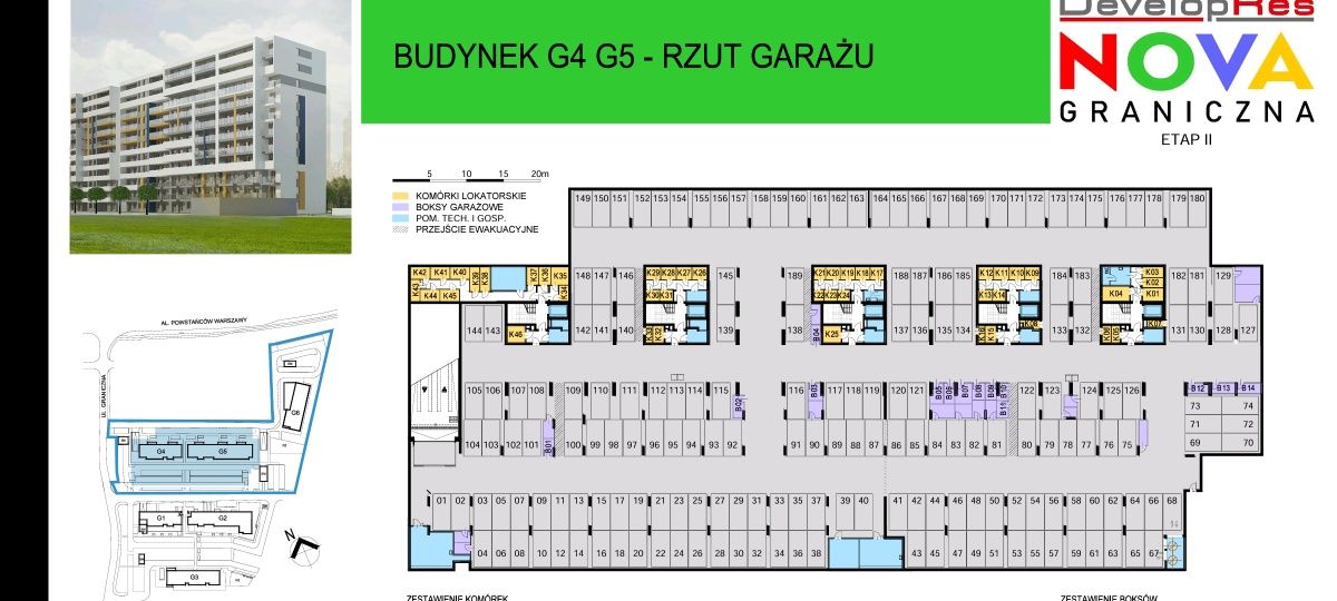Wynajmę komórkę lokatorską w garażu podziemnym ul. Graniczna 1G