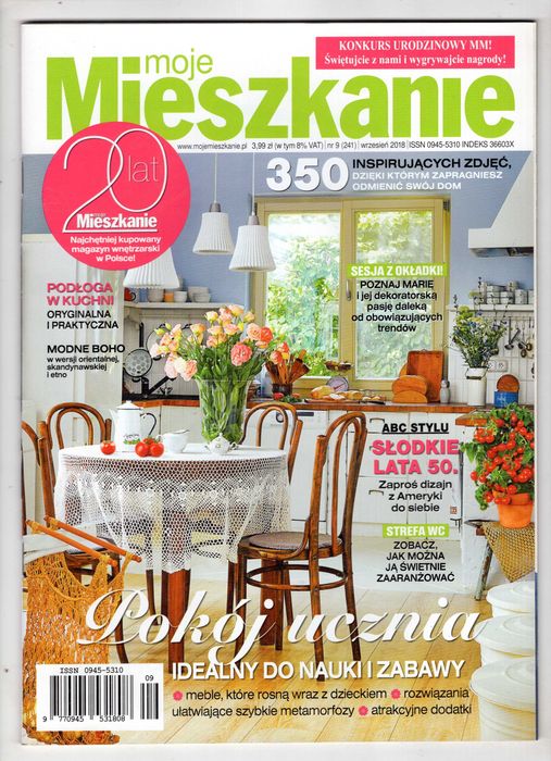 Moje Mieszkanie 9(241) 2018 Pokój ucznia do nauki i zabawy