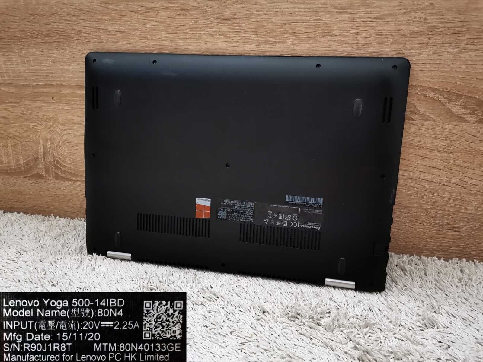 Lenovo Yoga 500 - Dotyk